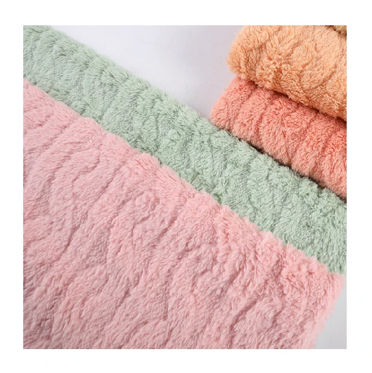 100 foiz Trikotaj Sherpa Fleece mato