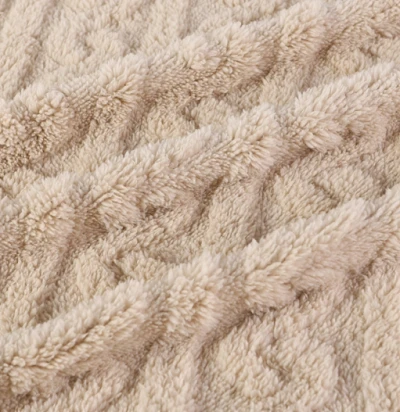 3D Jacquard Push Sherpa Fabric
