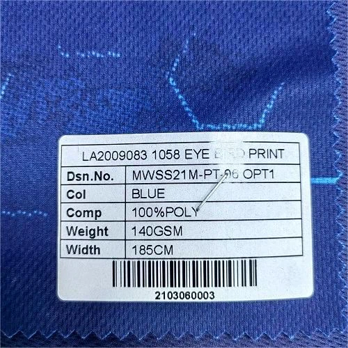 Waterproof Bird Eye Mesh Fabric