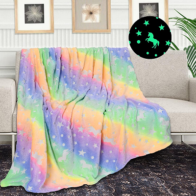Cartoon Pattern Luminous Blanket