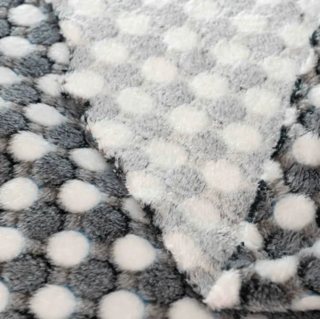 Double Sided Roll 100% Polyester Coral Fabric in stock