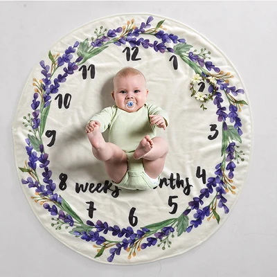 Flannel Fleece Milestone Blanket Flannel Fleece Milestone Blanket