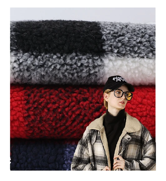 Plaid Print Sherpa mato