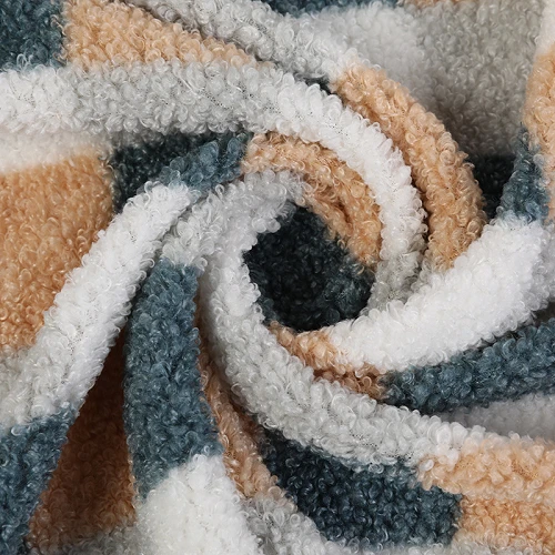 Plaid Print Sherpa Fleece mato