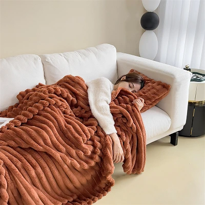 Bubbly Rabbit Faux Fur Blanket