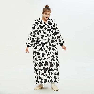 Double Flannel Sherpa Hoodie Blanket