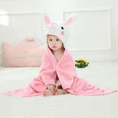 Flannel Hoodie Blanket For Kids