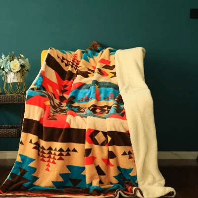 Print Coral Blanket